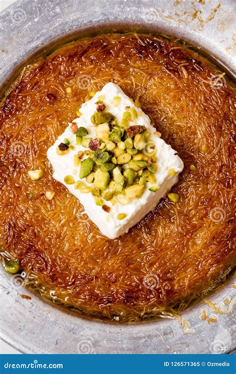 Delicious Traditional Turkish Dessert Kunefe with Pistachio and Stock ...