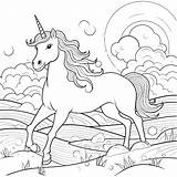 Premium Photo  Unicorn coloring Pages For Kindergarten In The Style Of sketch template