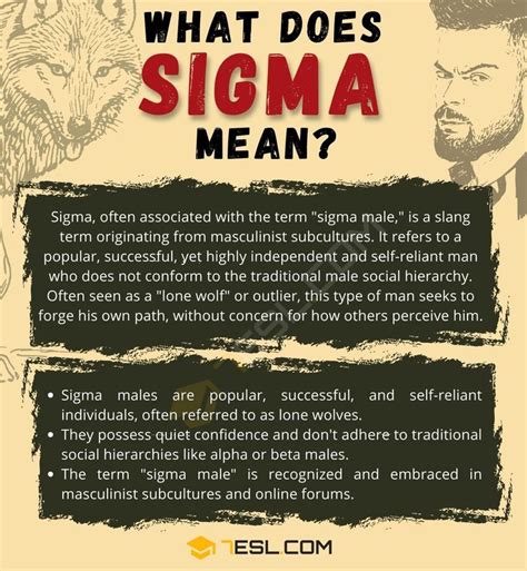 What Does the Term Sigma Male Mean? • 7ESL | Sigma male, Sigma, Meant to be