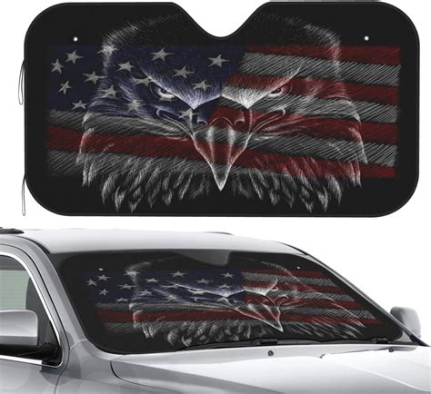 Amazon.com: VunKo Front Window Car Sun Shade Windshield- Independence ...