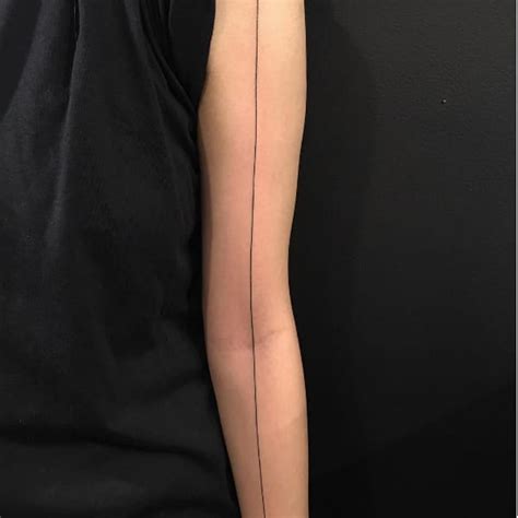 The Skill of the Single Black Line Tattoo • Tattoodo