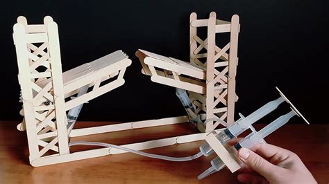 How to Make Hydraulic Bridge - YouTube | Physics projects, Science projects for kids, School ...