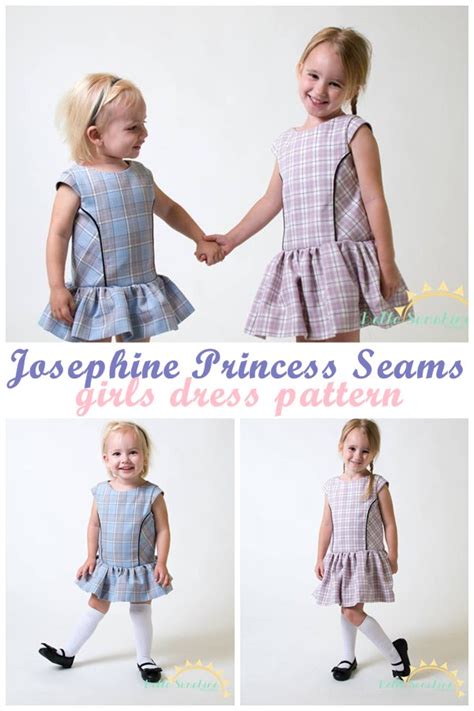 Josephine Princess Seams girls dress pattern - Sew Modern Kids