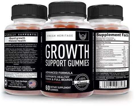 Hair Growth Gummy Vitamins | Vitamins for hair growth, How to grow natural hair, Gummy vitamins