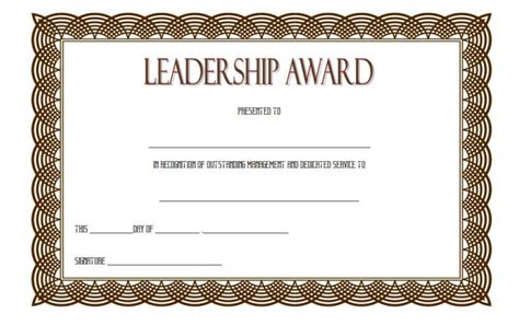 Leadership Award Certificate Template 7 | Paddle Templates