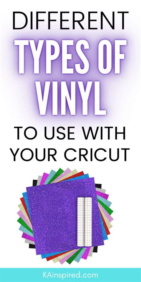 DIFFERENT TYPES OF CRAFT VINYL FOR CRICUT - KAinspired