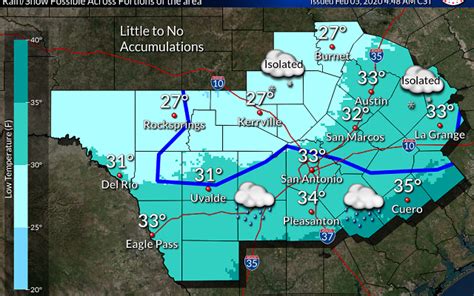 Snow mixed with rain expected tonight into Thursday morning - KTSA