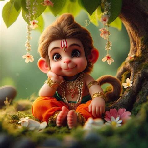 Hanuman Ji Cute Cartoon Images {Full HD} in 2024 | Hanuman ji wallpapers, God illustrations ...