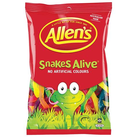 Allens Snakes Alive 1.3kg bulk bag | Candy Zone