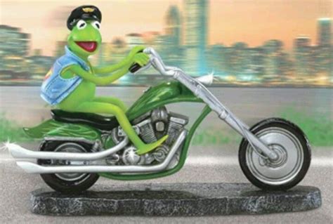 Kermit the Biker Kermit The Frog, Froggy, Tricycle, Mini Art, Bad Boys, A Good Man, Harley ...