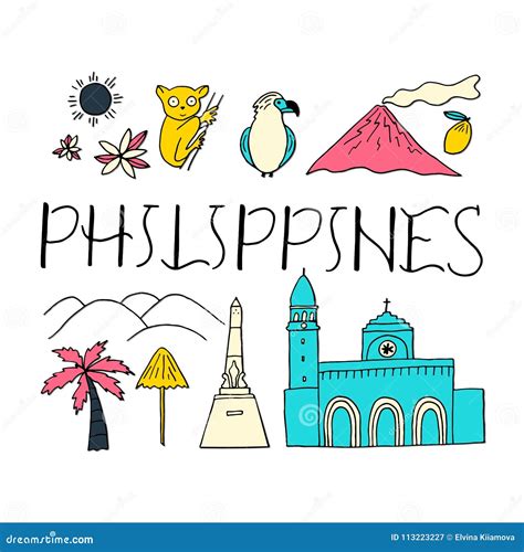 National Symbols of Philippines. Stock Illustration - Illustration of ...