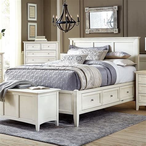 AAmerica Northlake Cottage Style Solid Wood Queen Storage Bed | Turk ...