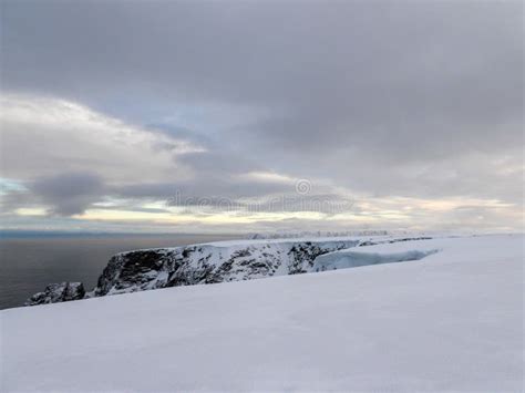 Nordkapp in Winter, Norway stock image. Image of outdoor - 177756409