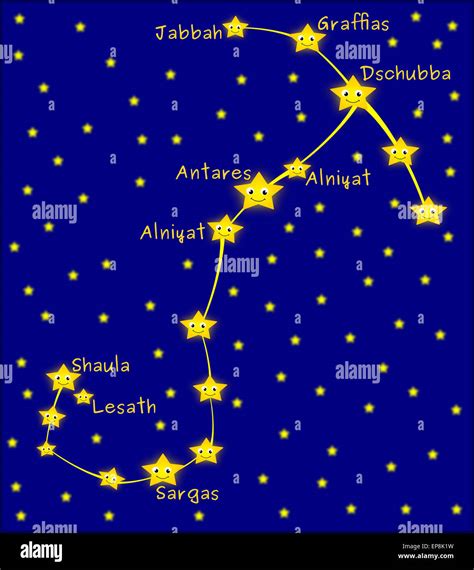 Scorpius constellation Stock Photo - Alamy