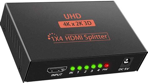 HDMI Splitter 1x4 - 1 Entradas > 4 Salidas - 4Kx2K - 3D - DJMania