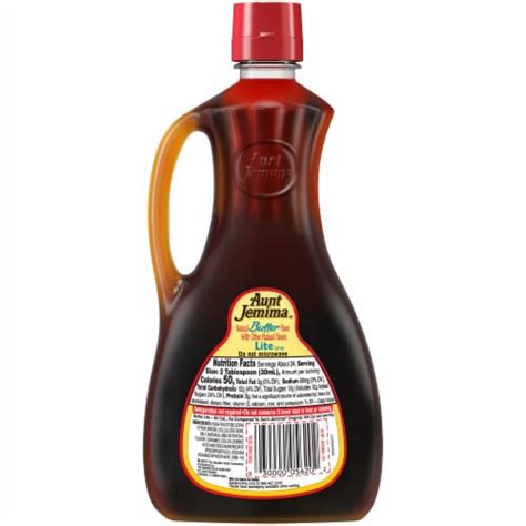 Aunt Jemima Butter Flavored Lite Syrup, 24 fl oz - Pick ‘n Save