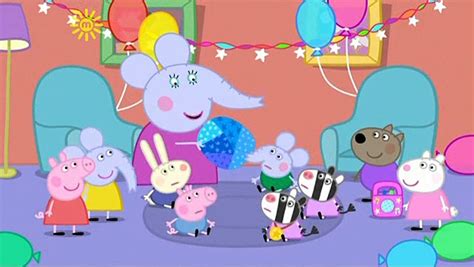 Peppa Pig Edmond Elephants Birthday - Rain Will