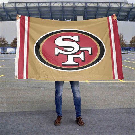 San Francisco 49ers Logo Flag Gold - State Street Products