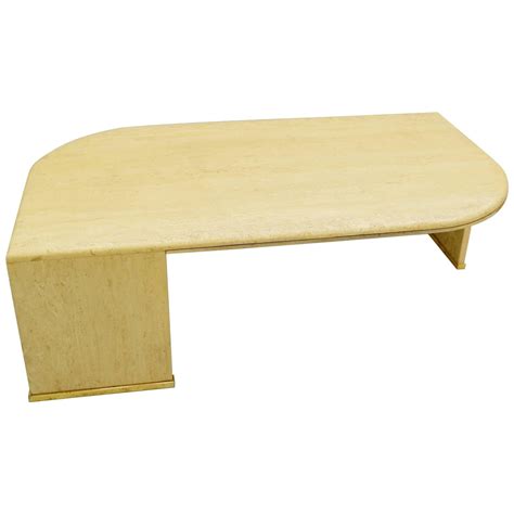French Travertine Table at 1stDibs