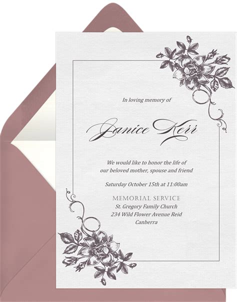 21 Beautiful Celebration of Life Invitations to Honor Your Loved One