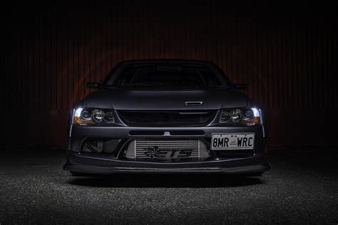 Wide body Mitsubishi Evo 8MR photographed in Perth by automotive ...