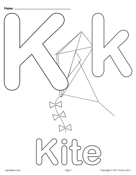 20+ Letter K Coloring Pages For Kids