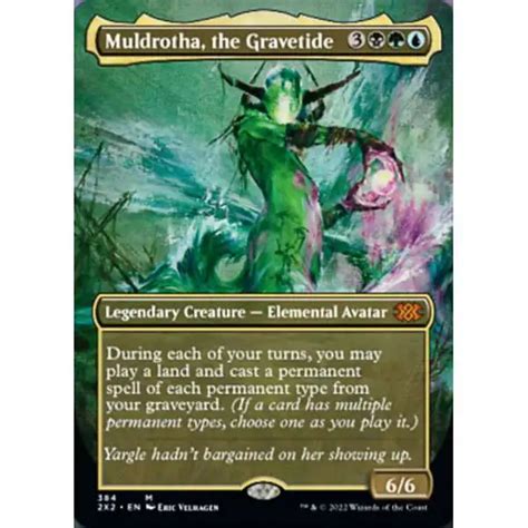 Magic The Gathering Trading Card Game Double Masters 2022 Single Card Mythic Rare Muldrotha, the ...