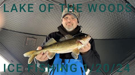 LAKE OF THE WOODS ICE FISHING 1/20/24 - YouTube