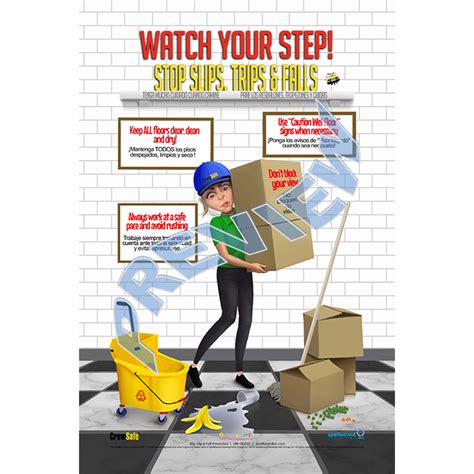 Slip Trip Fall Safety Posters Health And Safety Poster Workplace | Porn ...