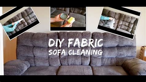 DIY Fabric sofa cleaning| How to clean fabric sofa at home - YouTube