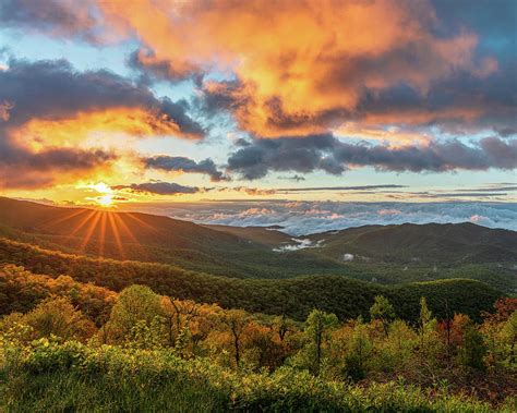 Blue Ridge Sunrise Photograph by Carl Amoth - Pixels