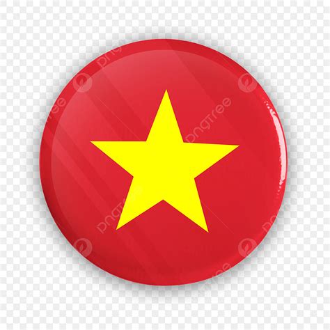 Bendera Vietnam Bulat, Bendera, Vietnam, Spanduk PNG Transparan Clipart ...