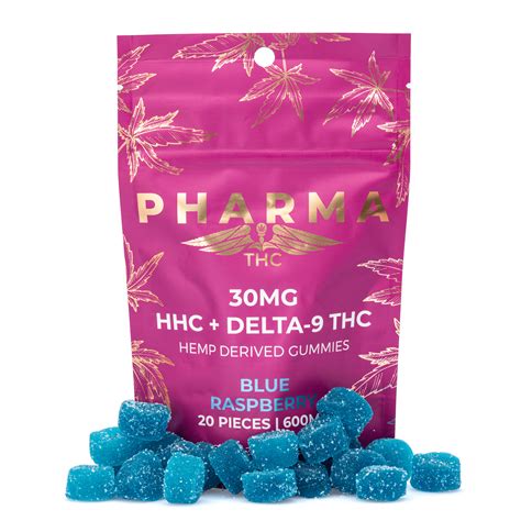 PharmaTHC HHC & Delta 9 THC Gummies – Blue Raspberry | CannaBuddy