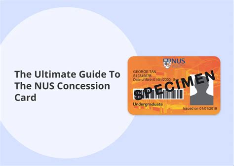 The Ultimate Guide To The NUS Concession Card - SG Unlocked