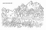Rocky Mountain Coloring Pages sketch template