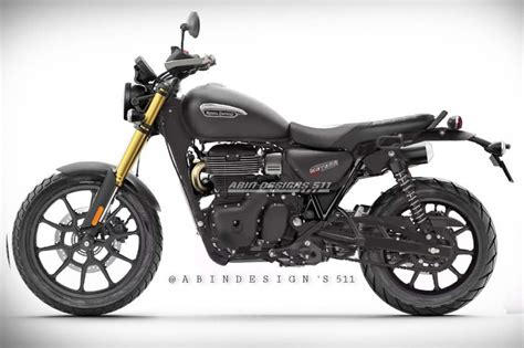 Royal Enfield Meteor 350 Scrambler Rendered; Looks Eccentric