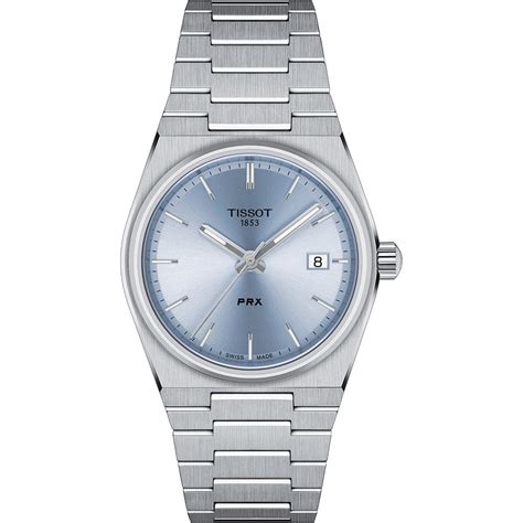 Tissot PRX 40 205 Gent's 35mm Quartz Watch | Ice Blue Dial T137.210.11.351.00 | Francis & Gaye ...