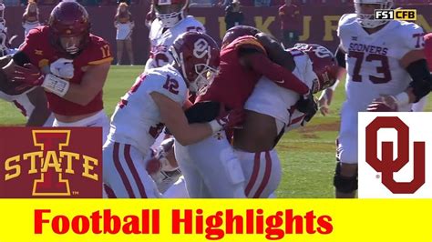 Oklahoma vs Iowa State Football Game Highlights 10 29 2022 in 2022 ...