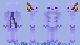 Blue Axolotl Minecraft Skin