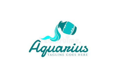 Aquarius Water Vessel Logo Design Vector Stock Vector - Illustration of ...