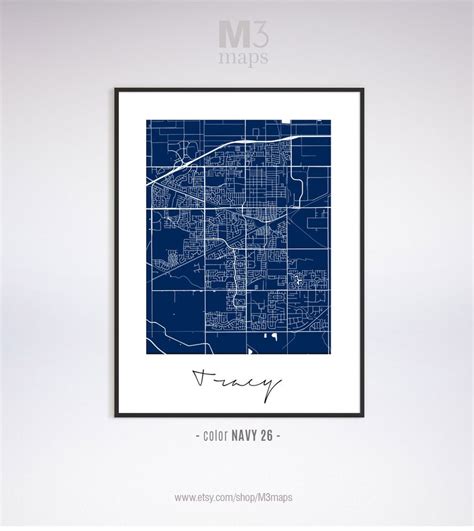 Tracy Minimalist Tracy Map Tracy Map Print Tracy City Map - Etsy