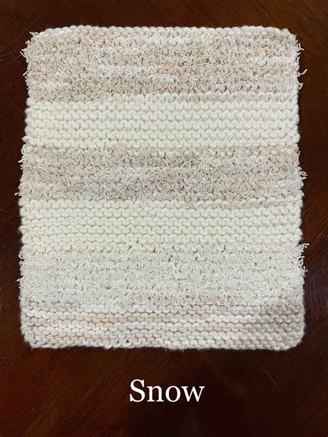 Knit Handmade Dishcloth With Scrubby - Etsy