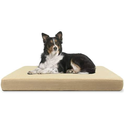 ComfyPaws - Rectangular Orthopedic Memory Foam Dog Bed - Includes ...