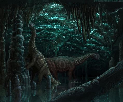 Dinosaurs in a Bio Luminescent Glow worm Cave — Stan Winston School of ...