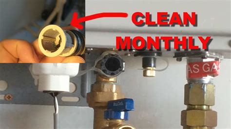 How to Clean the Rheem tankless Water Heater filter Step By Step in ...