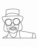 Wonka Coloring Page sketch template