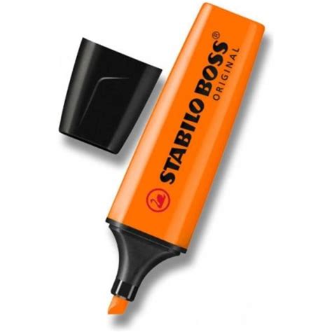 STABILO BOSS ORIGINAL HIGHLIGHTER PEN - ORANGE - 1 SINGLE PEN