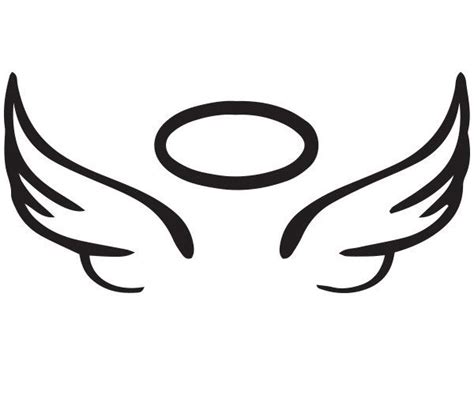 Angel wings clip art, Angel wings halo, Angel wing silhouette