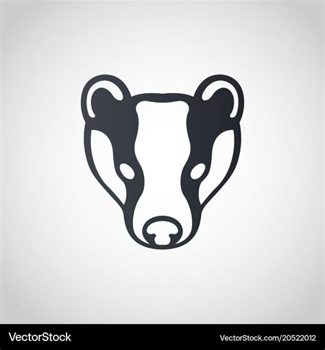 Badger logo icon design Royalty Free Vector Image