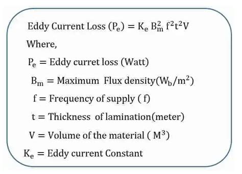 transformer - Eddy current loss formula - Electrical Engineering Stack ...